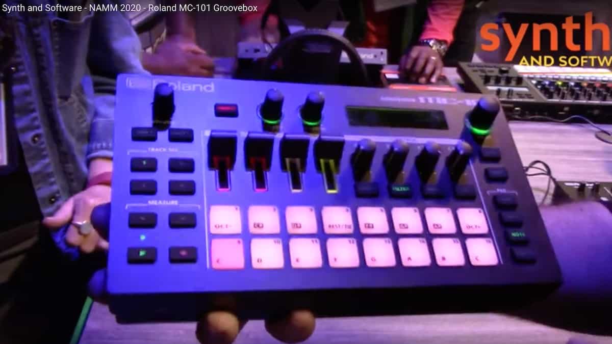 Roland MC Groovebox   Winter NAMM    Synth and Software