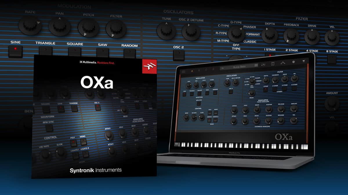 Free Syntronik OXa synth instrument from IK Multimedia