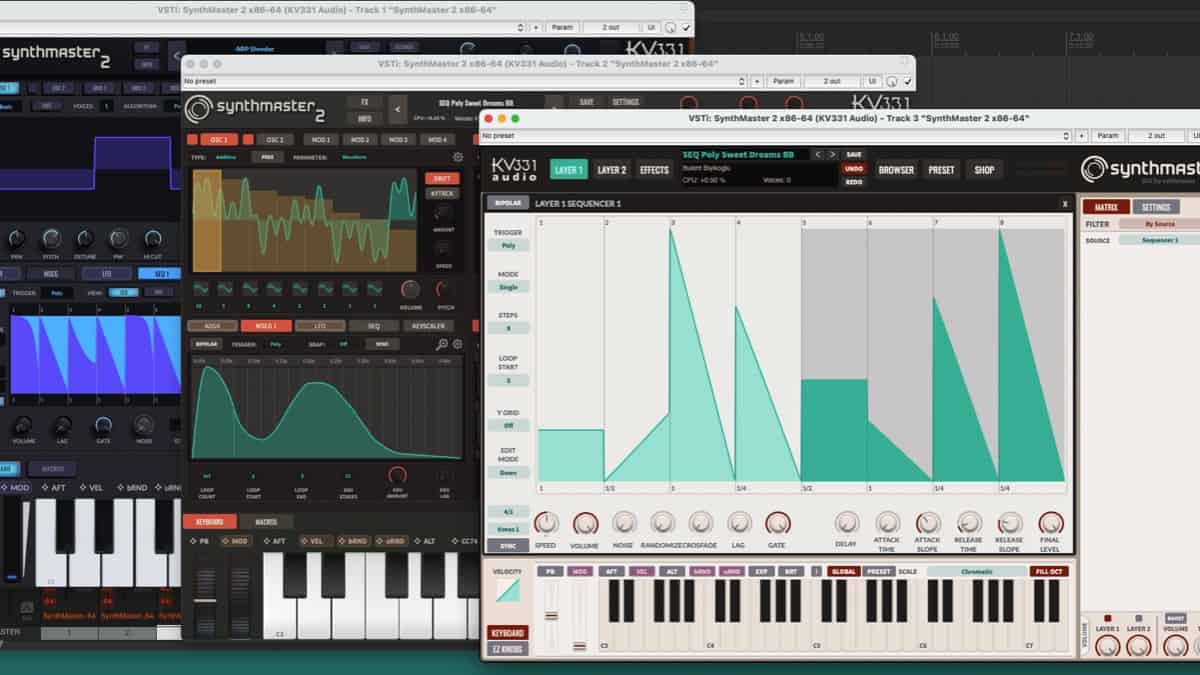 KV331 Audio Updates SynthMaster 2 and SynthMaster 2 Player Software Synthesizers