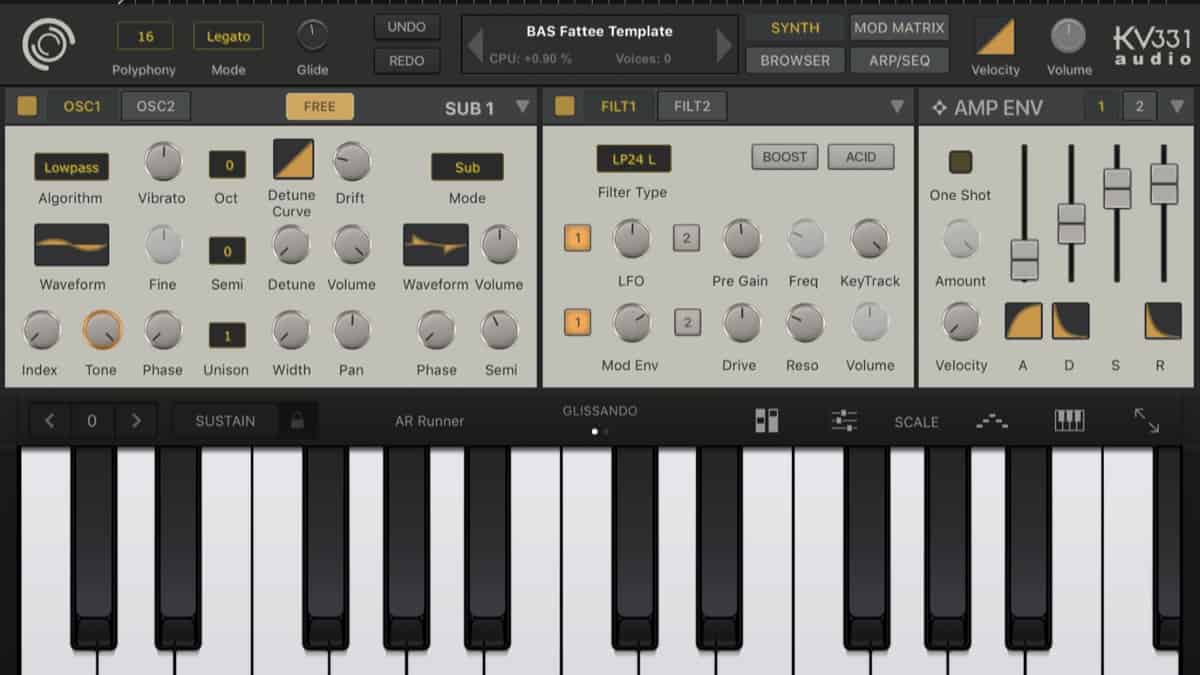  KV331 Audio SynthMaster One iOS Synth App Giveaway